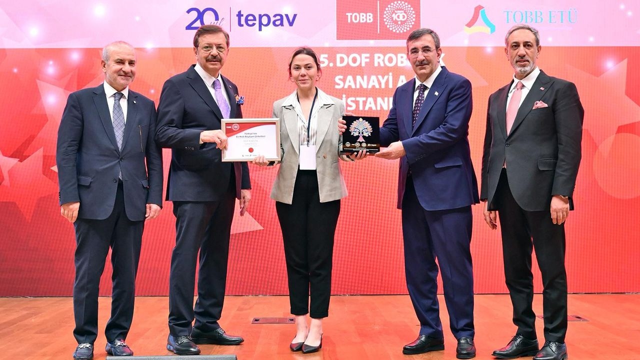 DOF Robotics jest w TOBB Türkiye 100