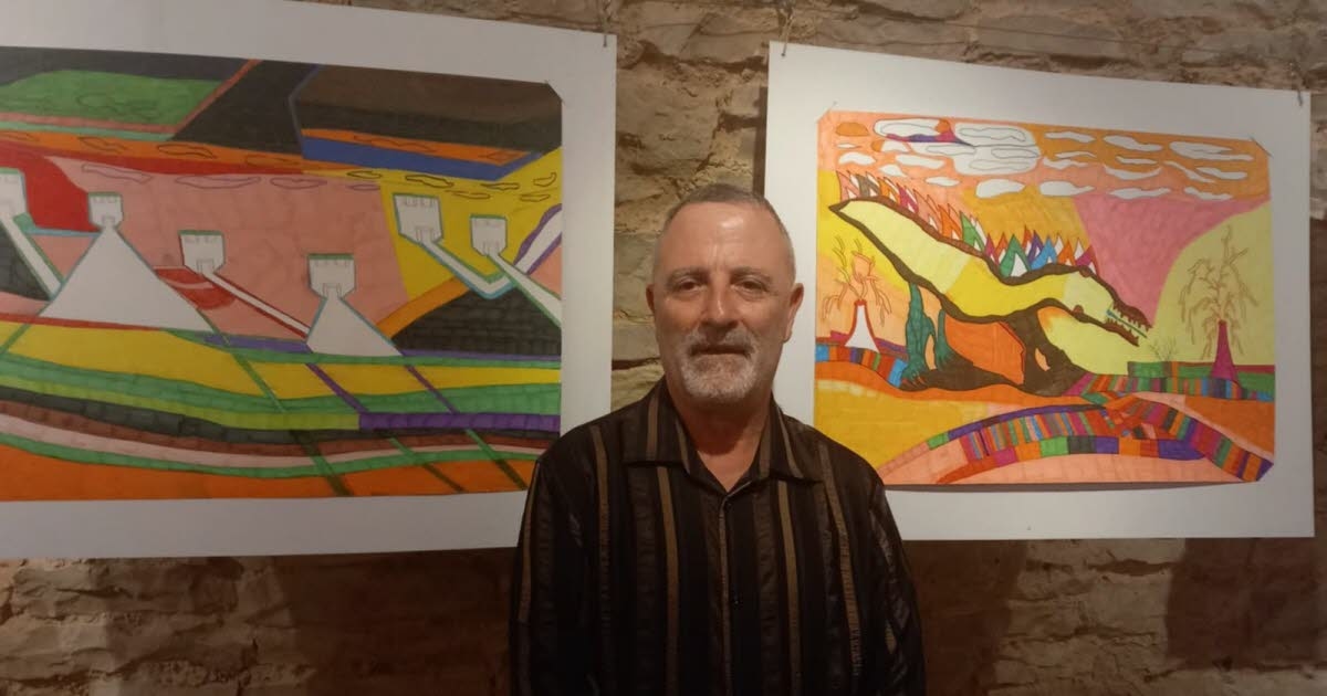 Sennecey-le-Grand. A los 63 años, expone sus obras por primera vez.