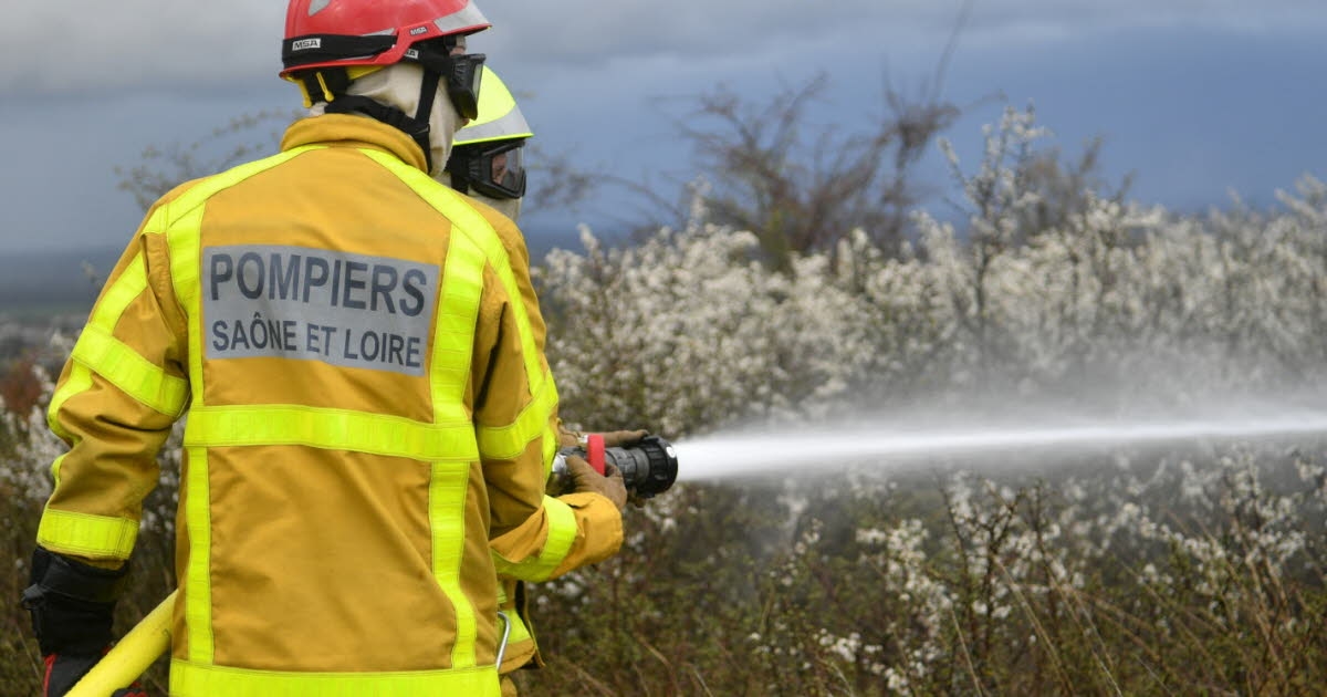 Montmort: A brush fire breaks out in the middle of the night
