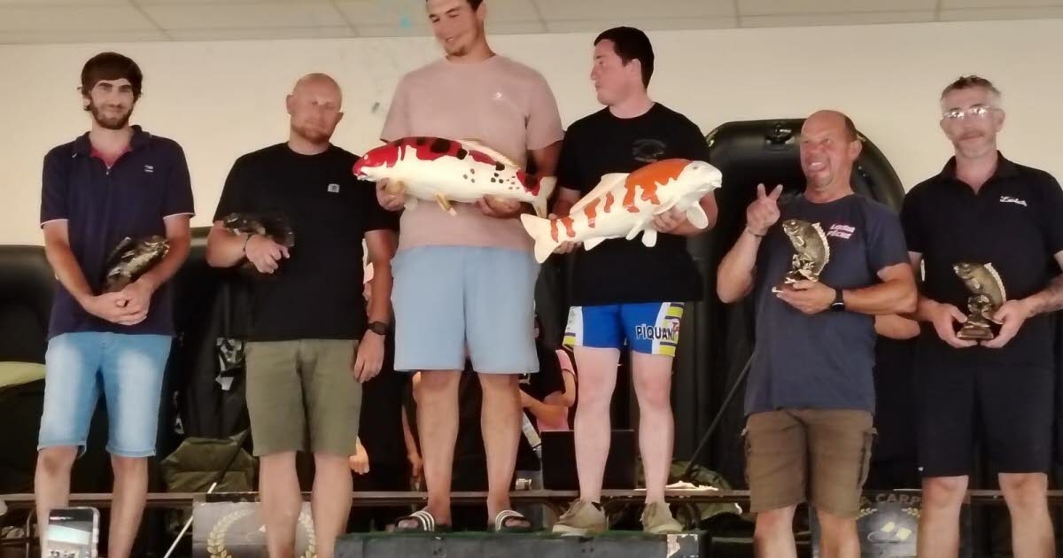 Verdún-Ciel. 352 kg de pescado capturados por los ganadores del enduro de carpas.