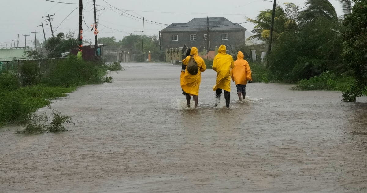 Caribbean. Hurricane Melissa, downgraded to Category 4, leaves Jamaica and heads toward Cuba.