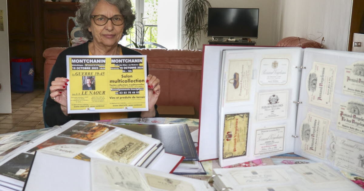 Montchanin. Marthe Pelletier'in bir şarap şişesinde en çok hoşuna giden şey etiketidir.