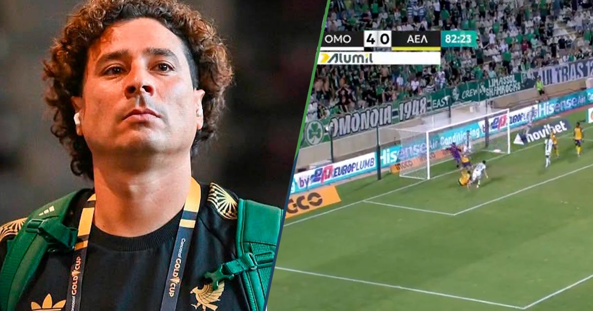 Here everything remains the same: Memo Ochoa is thrashed 5-0 in his debut with his new team in Cyprus.
