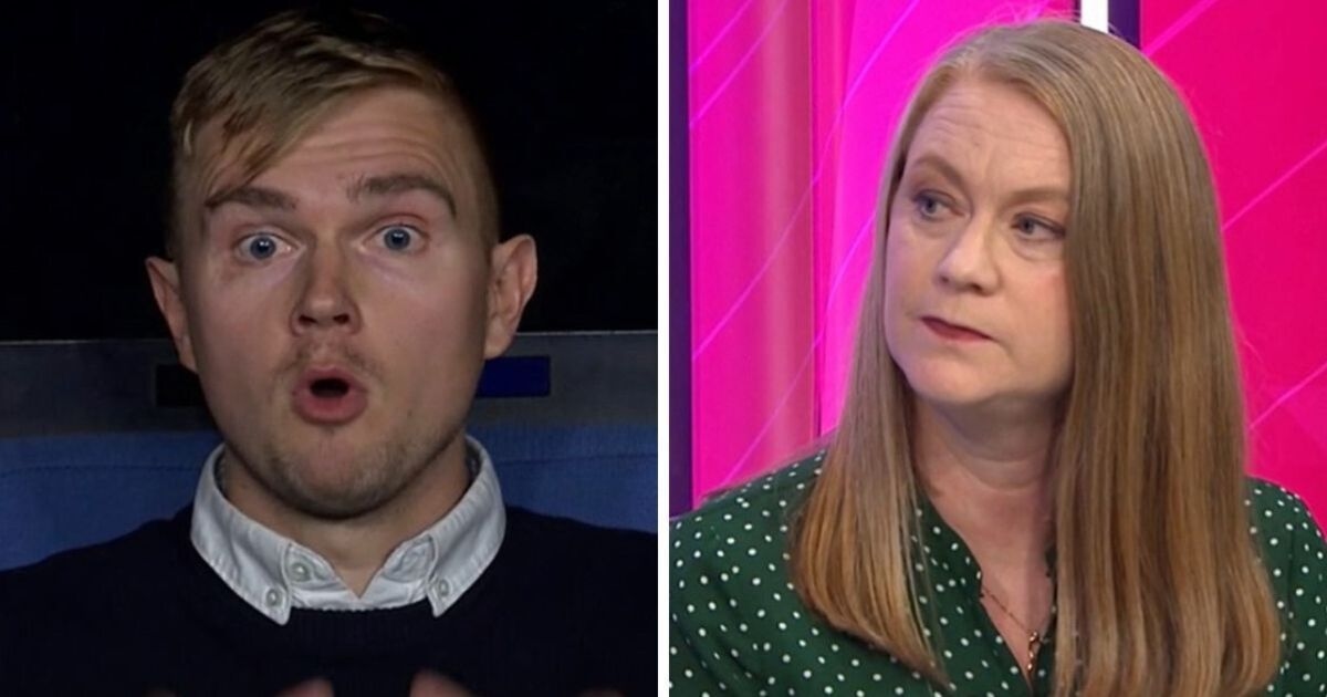 Moment, w którym minister SNP zostaje uderzony przez uczestnika debaty w programie Question Time