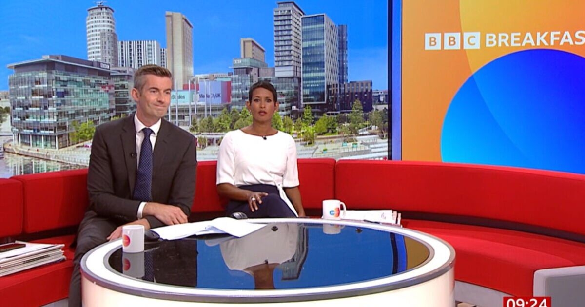 Naga Munchetty von BBC Breakfast entschuldigt sich für Gast, der live auf Sendung unterbrochen wurde