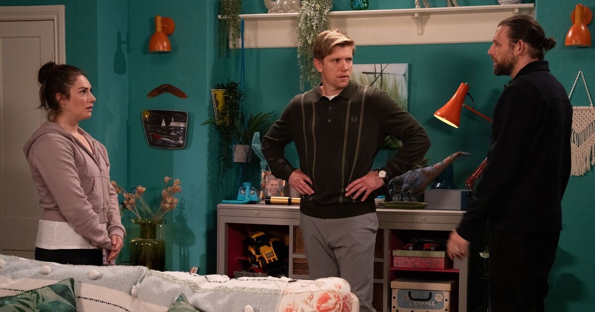 Familie Emmerdale zerrissen, als Robert Sugden beim Fremdgehen mit einem mysteriösen Mann erwischt wurde