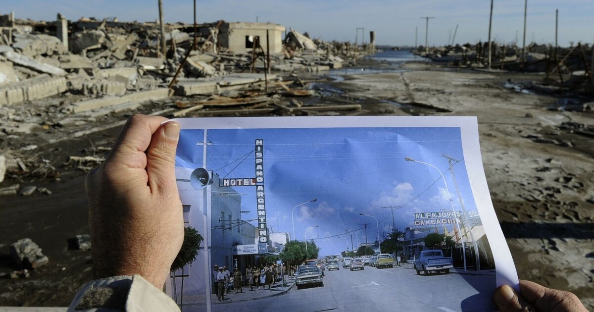 The once thriving resort turned into a ghost town after becoming a modern Atlantis