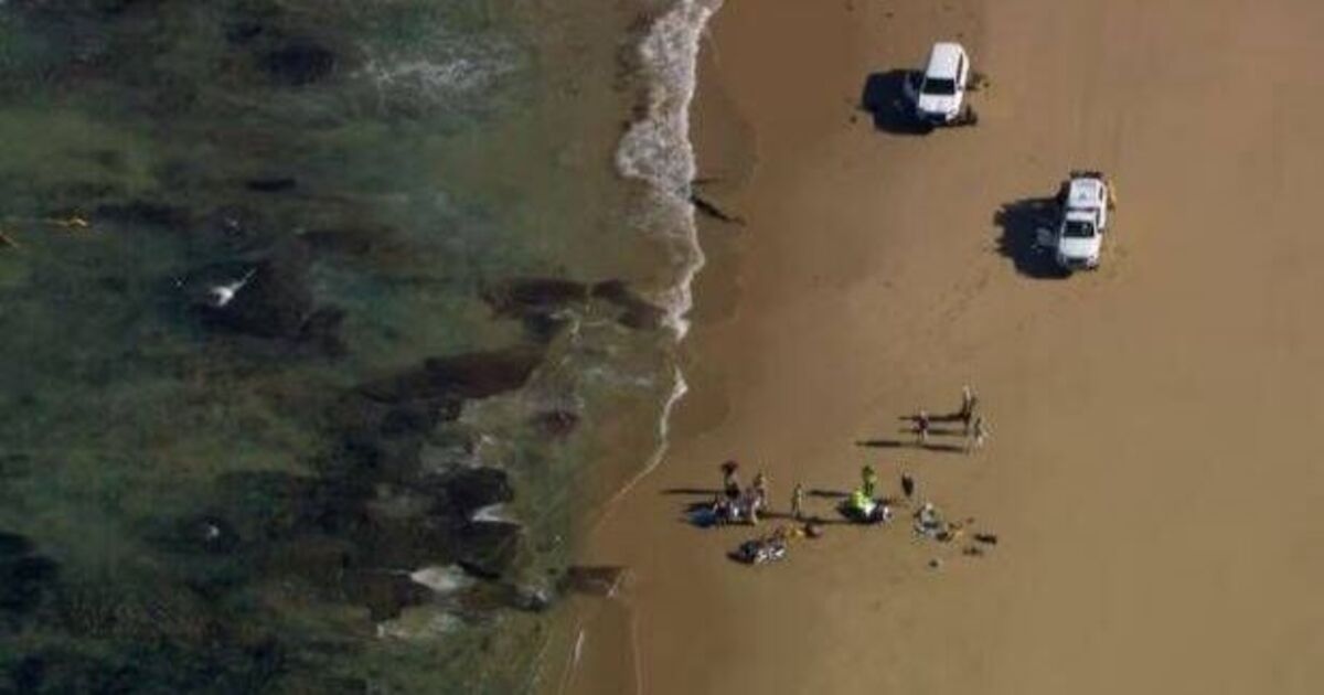 Three people rushed to hospital after helicopter crashes into the ocean