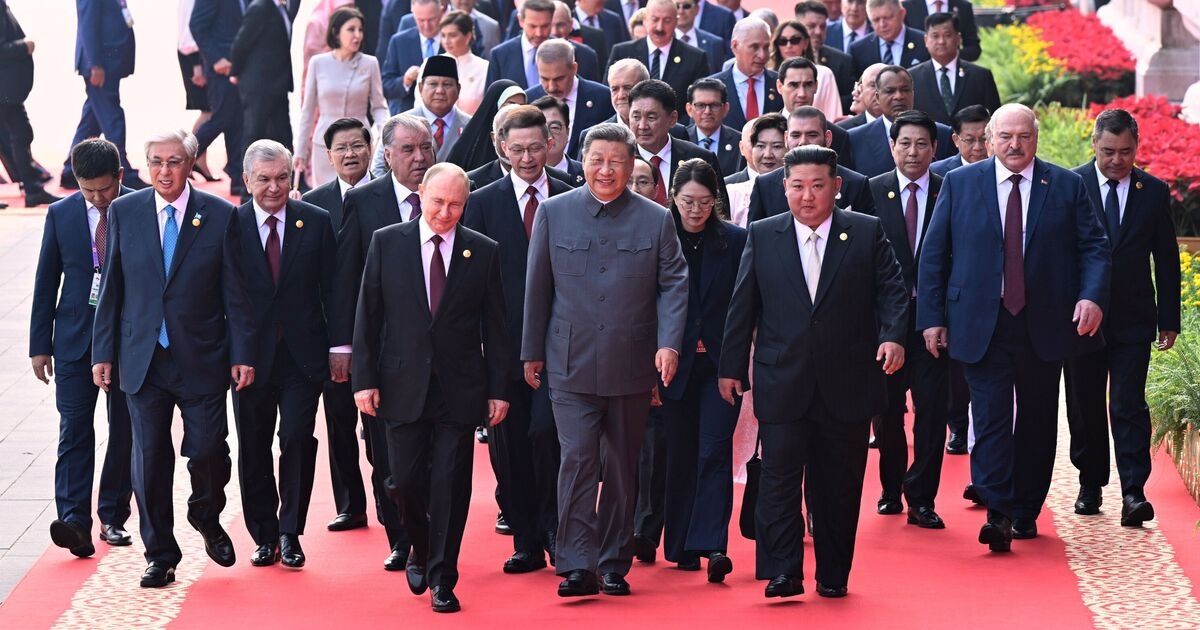 PICTURED: Putin, Xi and Kim Jong-un united at China military parade as weapons unveiled