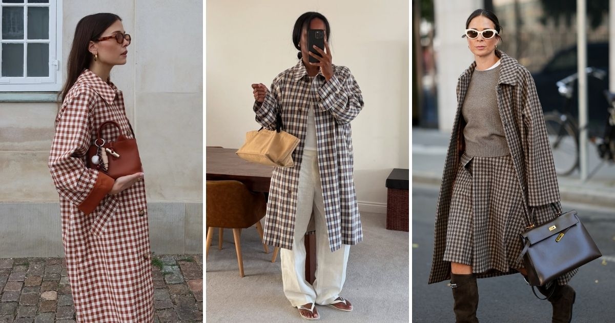 Por que um sobretudo xadrez deve fazer parte do seu guarda-roupa de outono (agora e sempre)