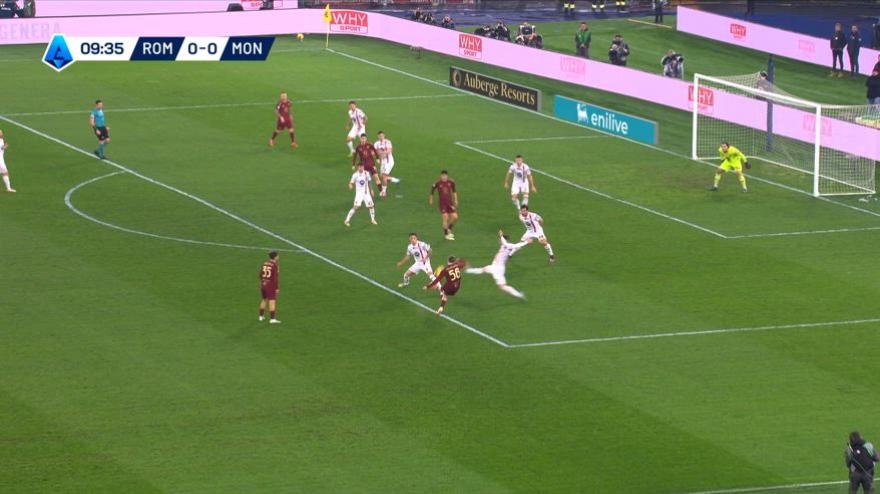 Serie A, Roma-Monza 4-0, Giallorossi in de Europazone