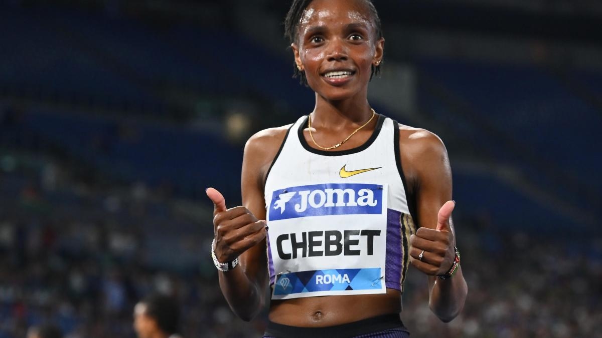 Chebet sets world record in 5,000. Kipyegon also sets world record in 1,500