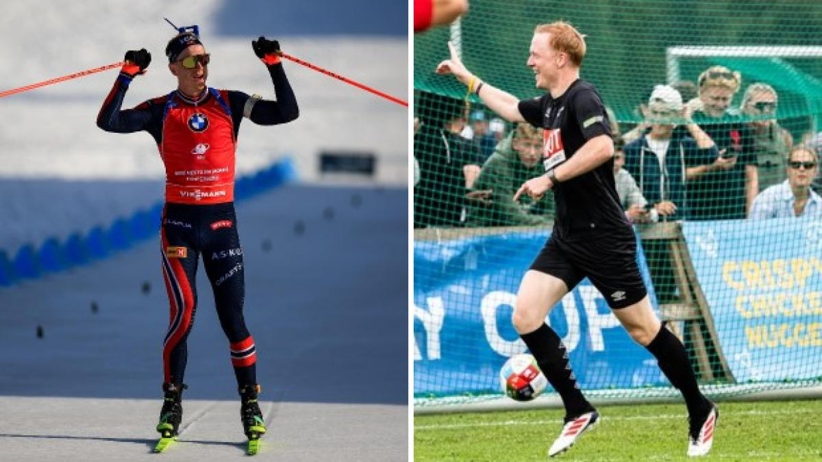 Biathlon-Legende Johannes Boe widmet sich nach seinem Karriereende dem Fußball. Und er punktet auf Anhieb!