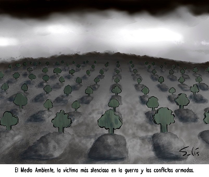 Kolejna ofiara wojny. Autor: Víctor Solís (@Visoor)