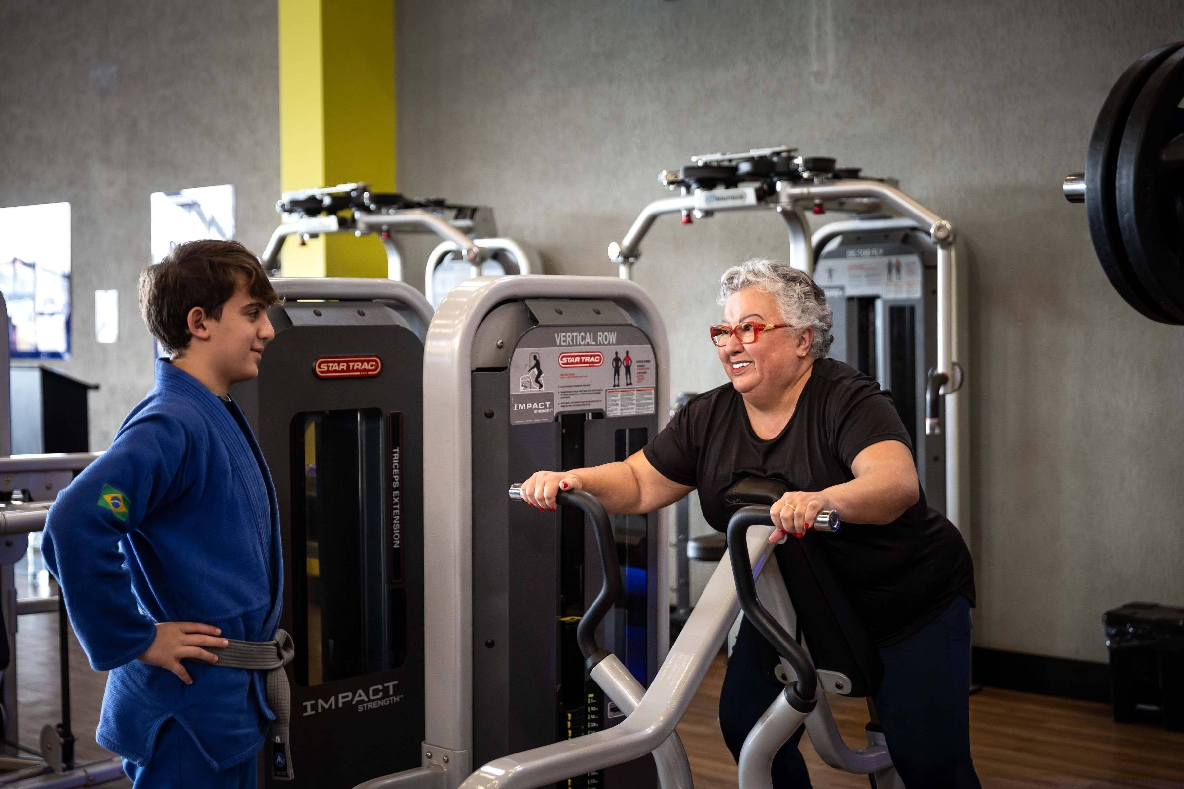 Grandparents practice physical activity encouraged by their grandchildren