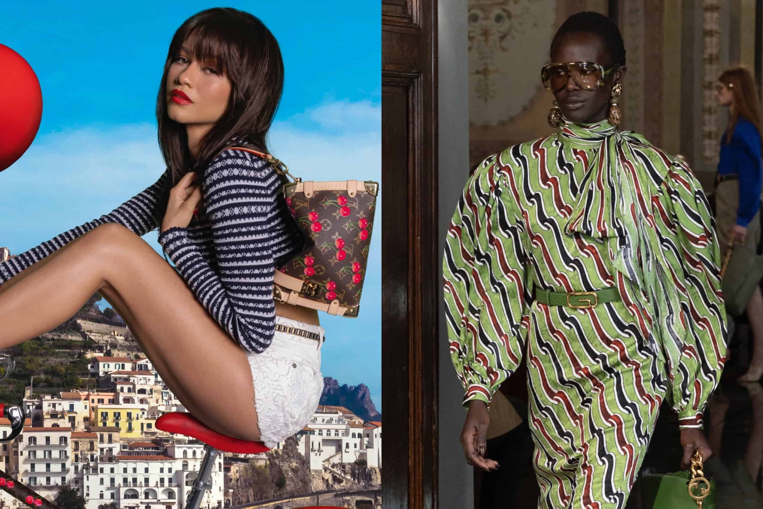 Cerejas Vuitton da Zendaya, desfile Cruise da Gucci e muito mais! A próxima passarela da Loewe!
