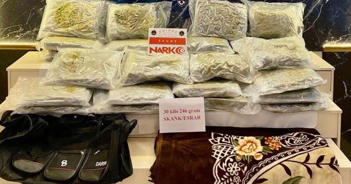 30 kilos 246 grams of drugs seized in Kapıkule