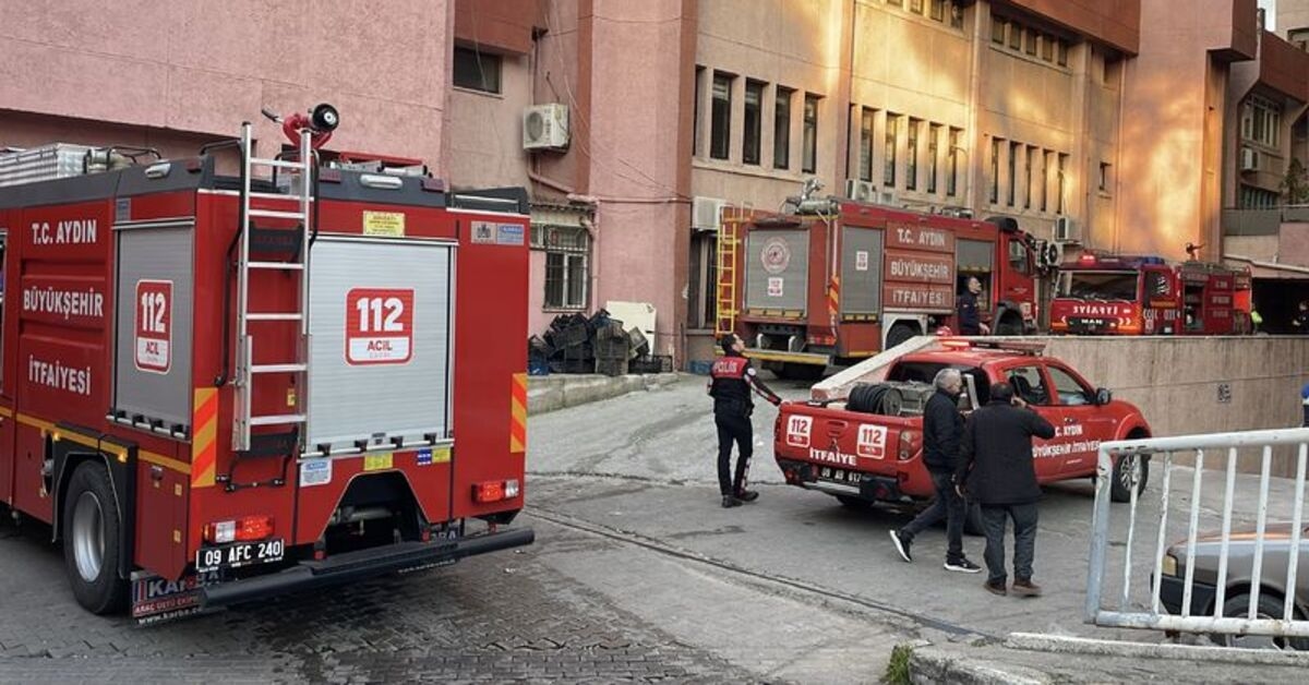 Incendie dans la buanderie d'un hôpital