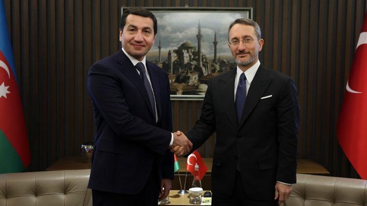 Fahrettin Altun ontmoette de Azerbeidzjaanse vicepresident Hajiyev