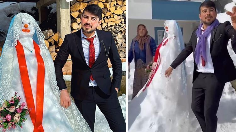 Ha organizzato un matrimonio per una sposa di neve, i commenti al suo post hanno fatto ridere tutti