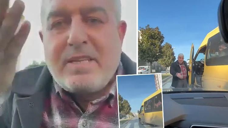 Zablokował jeepa w Başakşehir! Kierowca minibusa terroryzuje kobietę-kierowcę