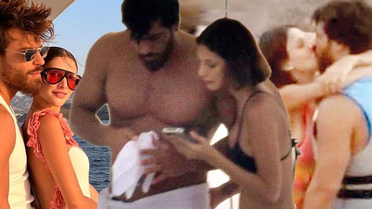 Can Yaman sevgilisini öpmeye doyamadı
