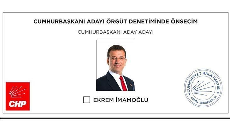 Han comenzado a imprimirse las papeletas para İmamoğlu, que es el único candidato en las elecciones primarias del CHP.