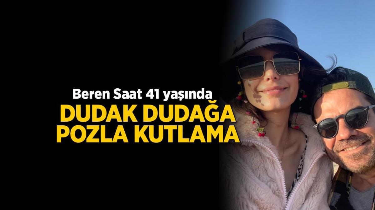 Kenan Doğulu celebrated Beren Saat's birthday with a lip-to-lip pose