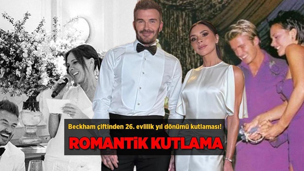 Beckham çiftinden 26. evlilik yıl dönümü kutlaması! 'Hayatımızı inşa ettiğin için teşekkür ederim'