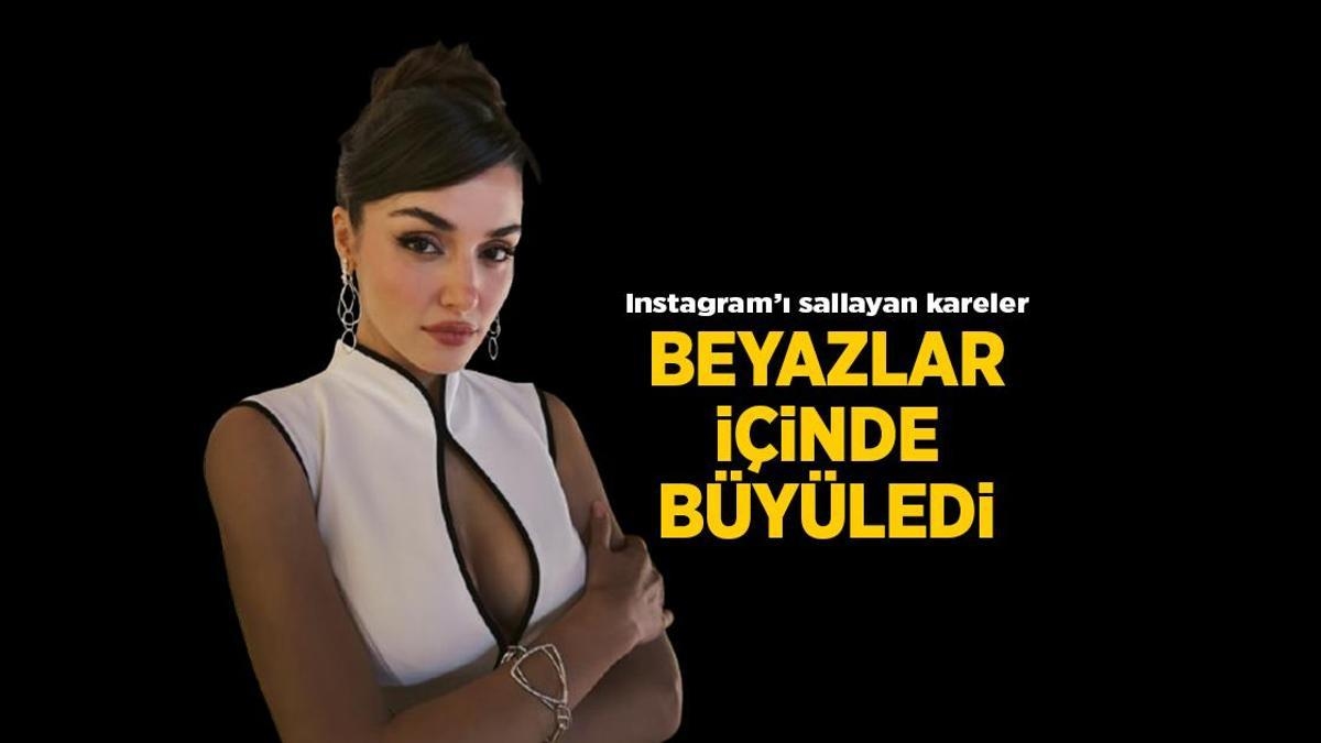 Actualités : Nouvelles poses Instagram de Hande Erçel en blanc