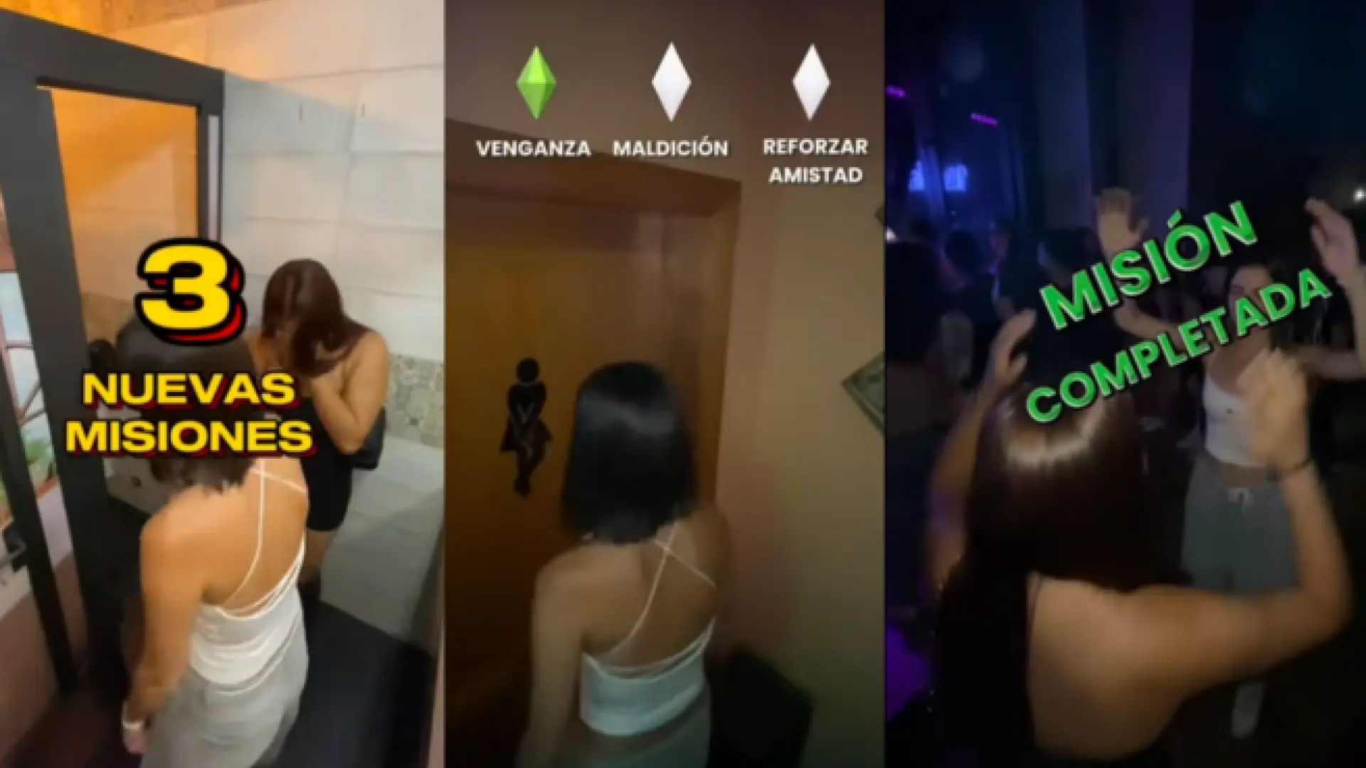 Rol yapma oyununu taklit eden eğlenceli gece kulübü videosu "Görev: Arkadaş Ol".