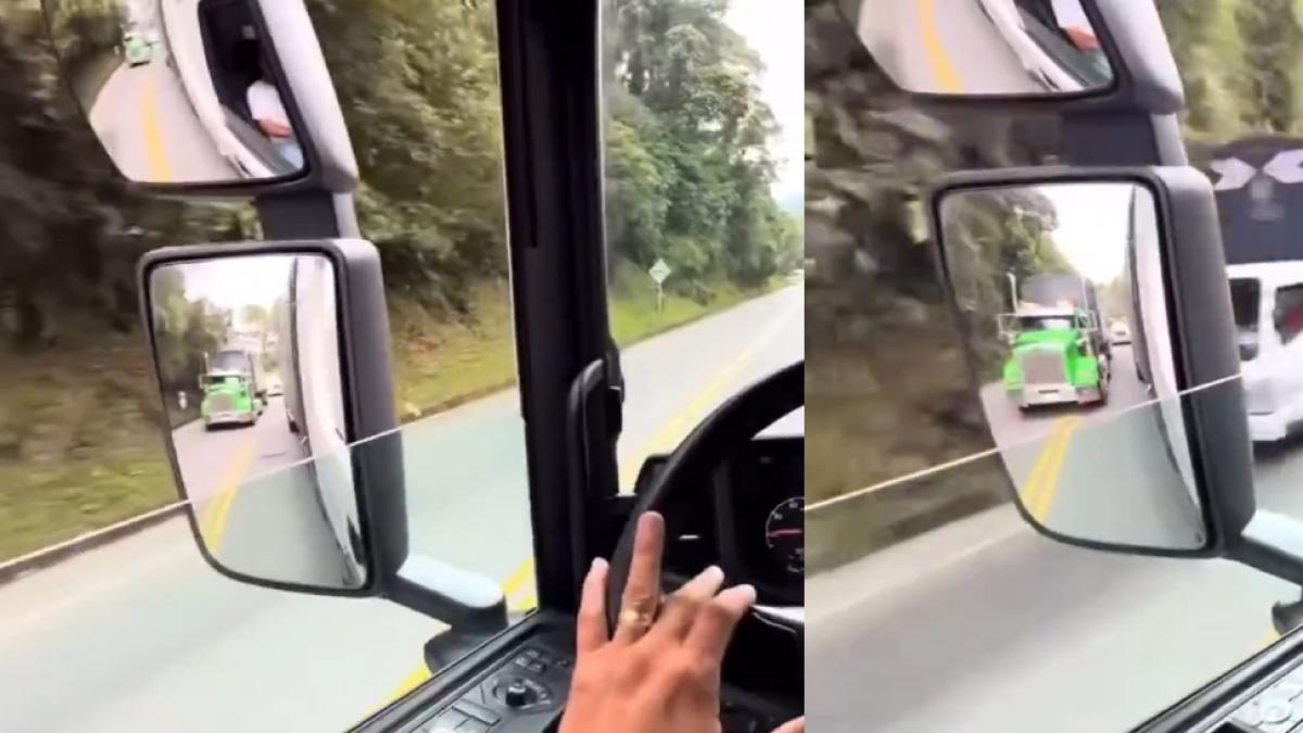Video | Reckless tractor-trailer nearly causes fatal accident: overtaking on double lanes