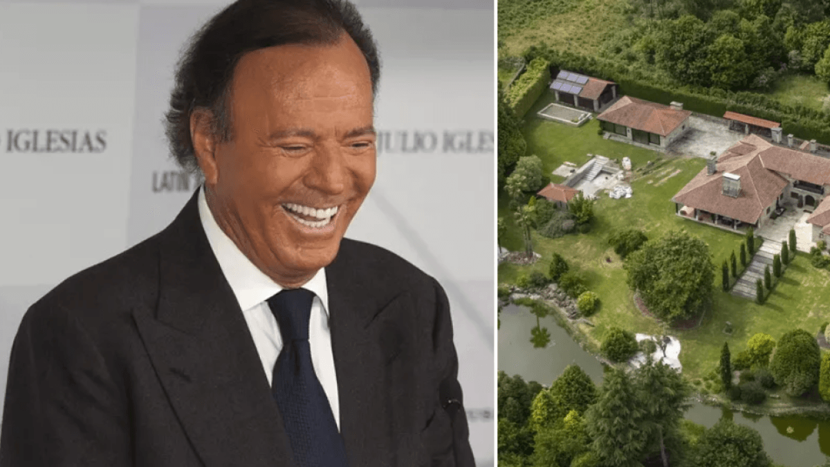 The mansion with a lake and pool that Julio Iglesias bought in a small town in northern Spain: it has an elevator and space for 20 cars