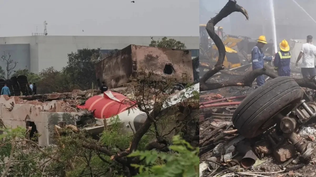 Video shows the exact moment of takeoff and crash of the crashed plane in India