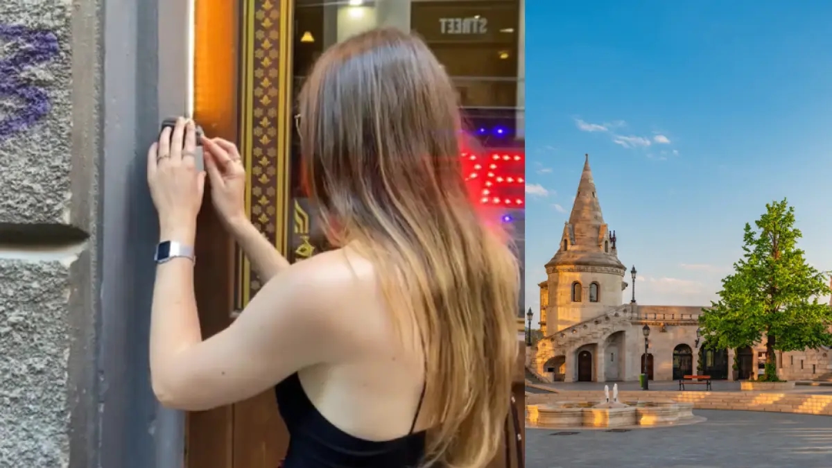 A young Spanish woman revealed the complicated route she took to get to her rented room in Budapest: "It's a real escape room."