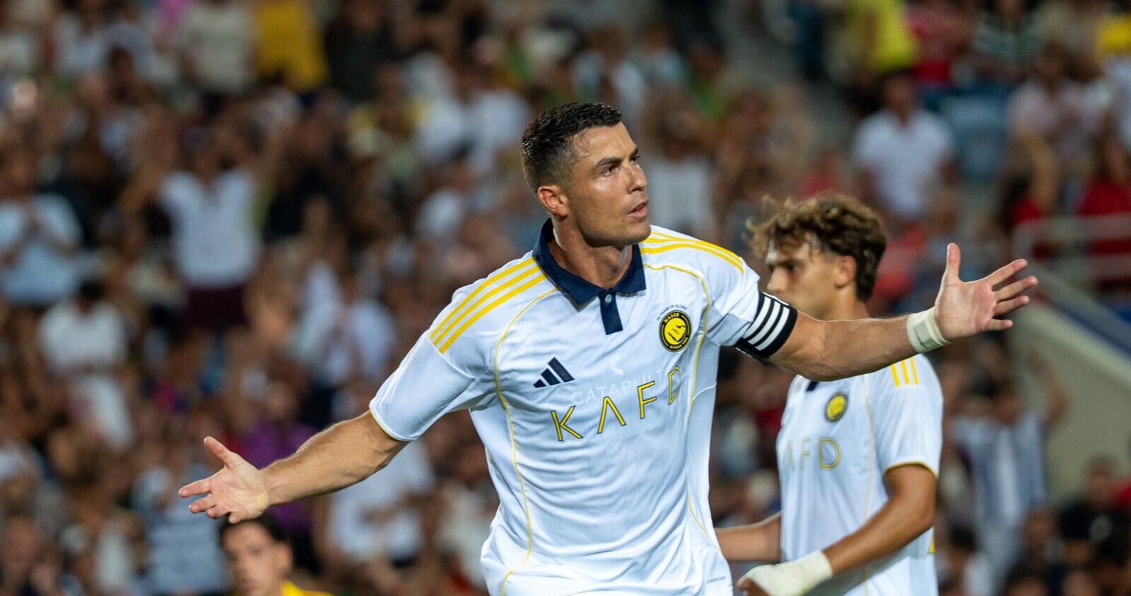 CR7, Al Nassr'ın Algarve Stadyumu'nda Rio Ave'yi yenmesiyle üç gol attı