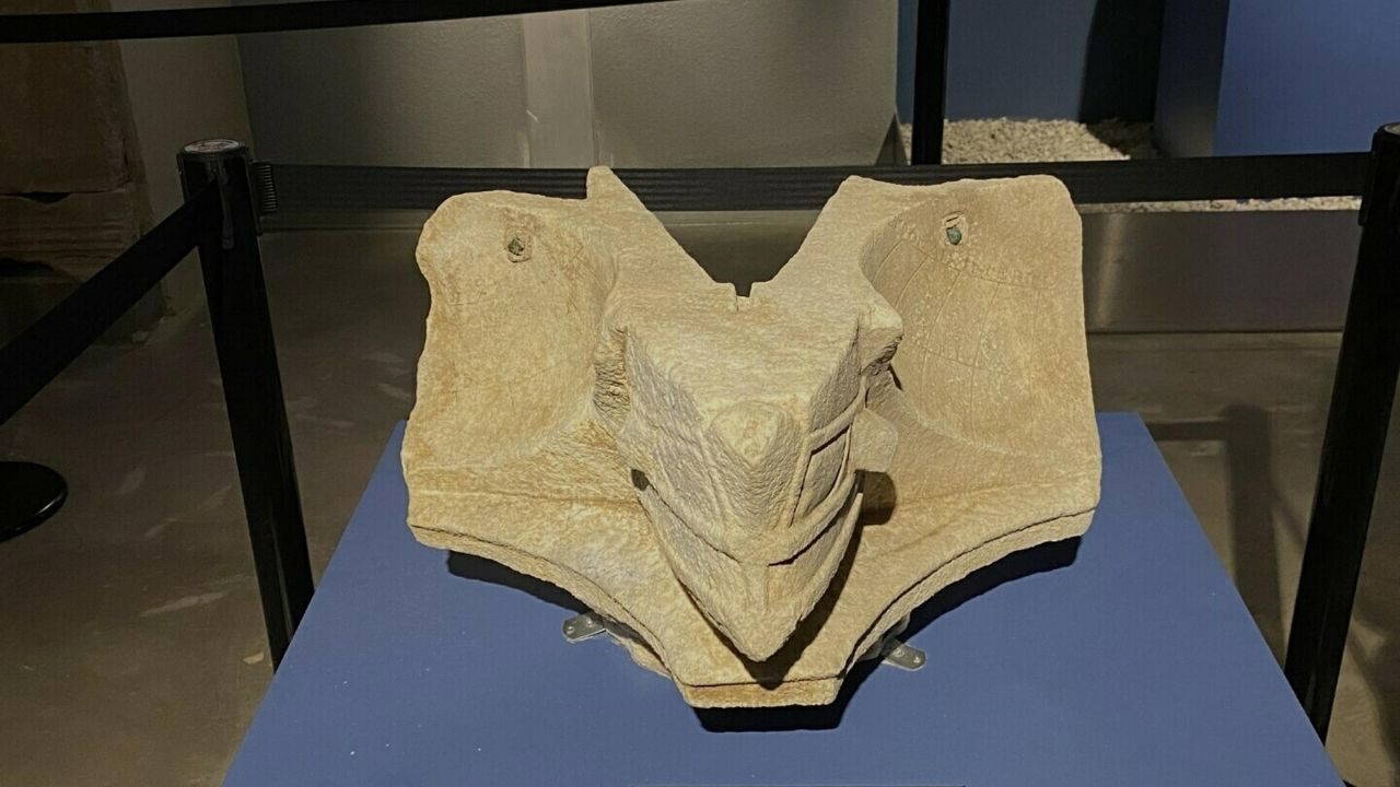 A 2,200-year-old sundial was found in the ancient city of Aigai.