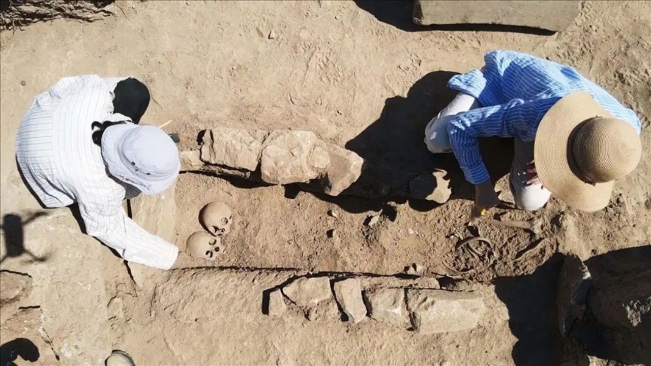 Bij opgravingen in de oude stad Heraklion werden Byzantijnse graven ontdekt.