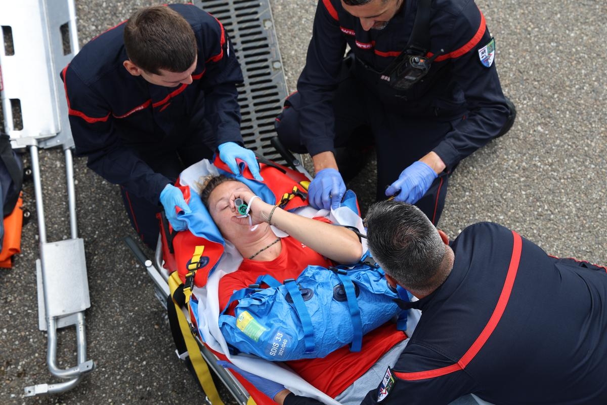 Atendimento de emergência prestado pelos bombeiros em Gironde: “Uma economia de tempo e esperança de vida”