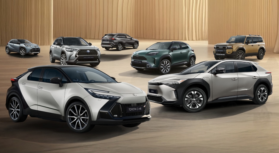 Alleen deze week exclusieve aanbiedingen in Toyota-showrooms. SUV's op de voorgrond