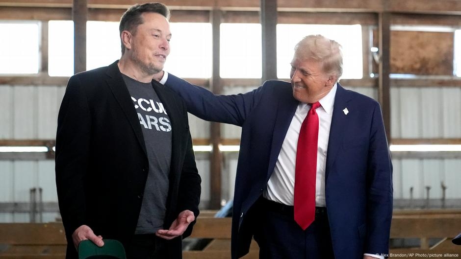 Donald Trump se despede de Elon Musk