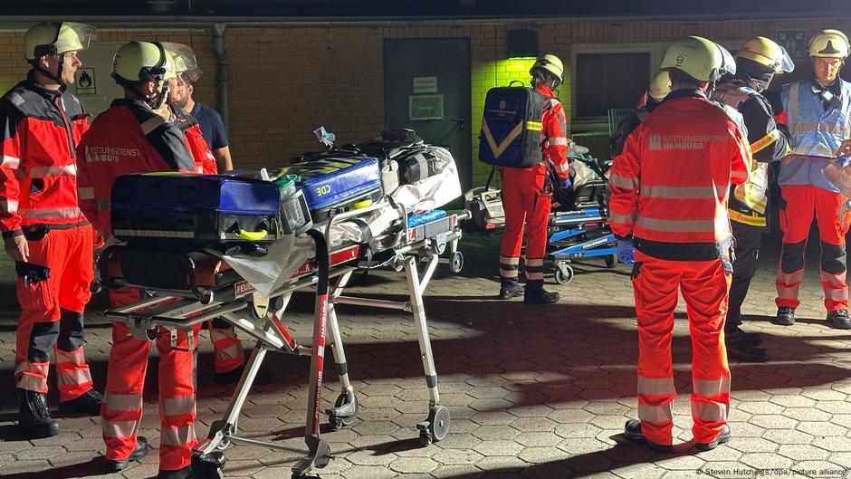 Three dead in fire at Hamburg hospital
