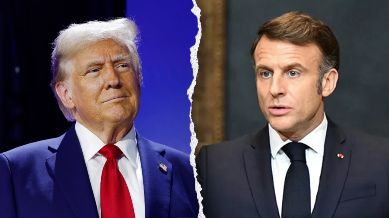 Trump geeft huwelijksadvies na virale video waarin Macrons vrouw zijn gezicht duwt