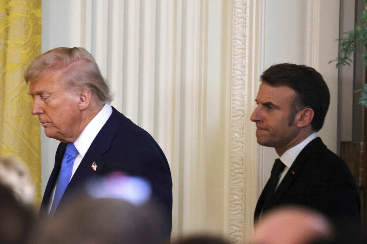 Macron rencontre Trump : « Parvenir à un cessez-le-feu le plus rapidement possible »