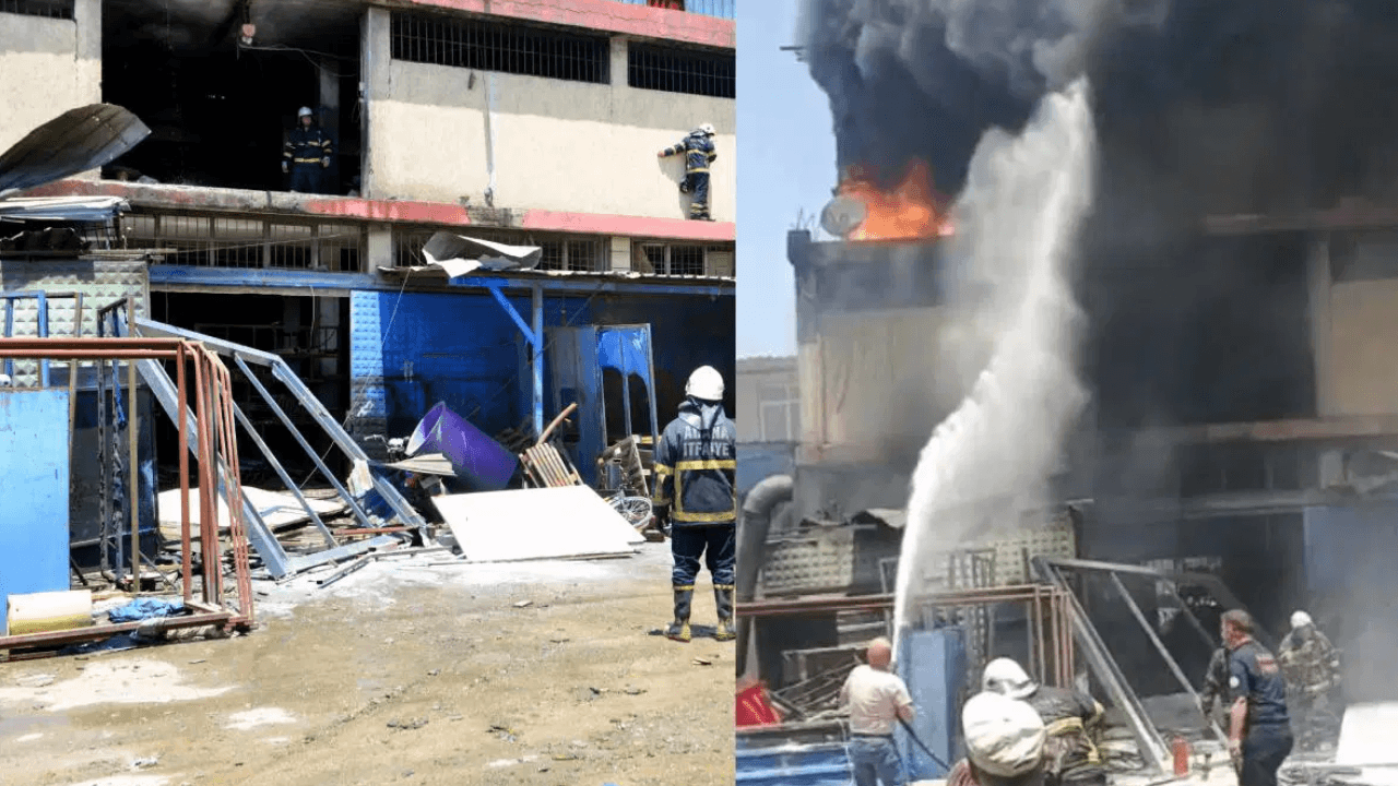 Explosion am Arbeitsplatz in Adana! 3 Verletzte