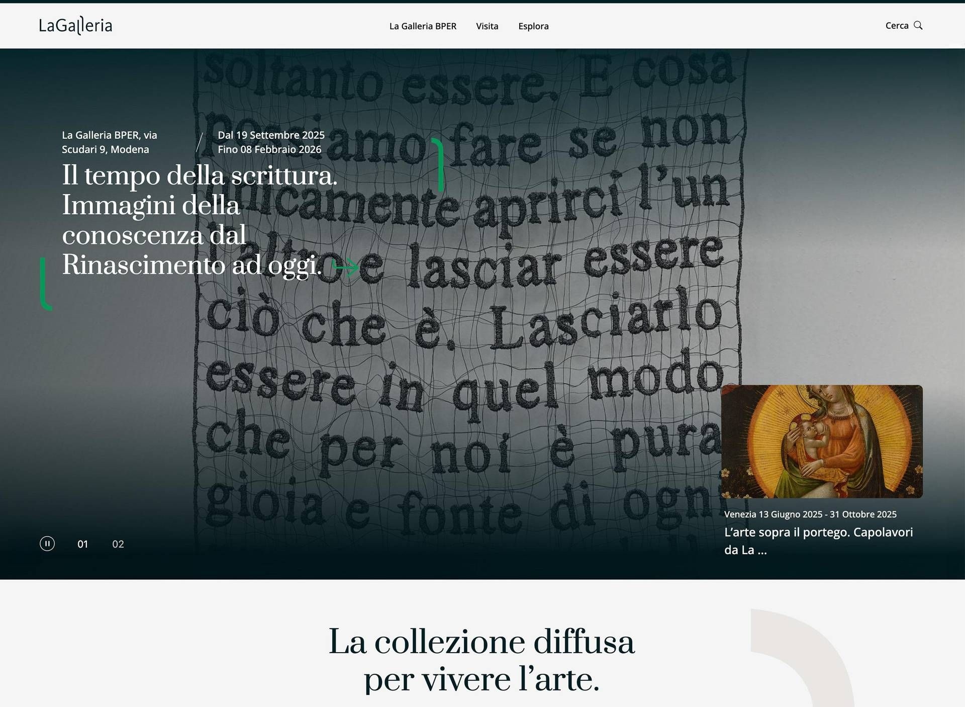 Art, Bper Gallery website revamped