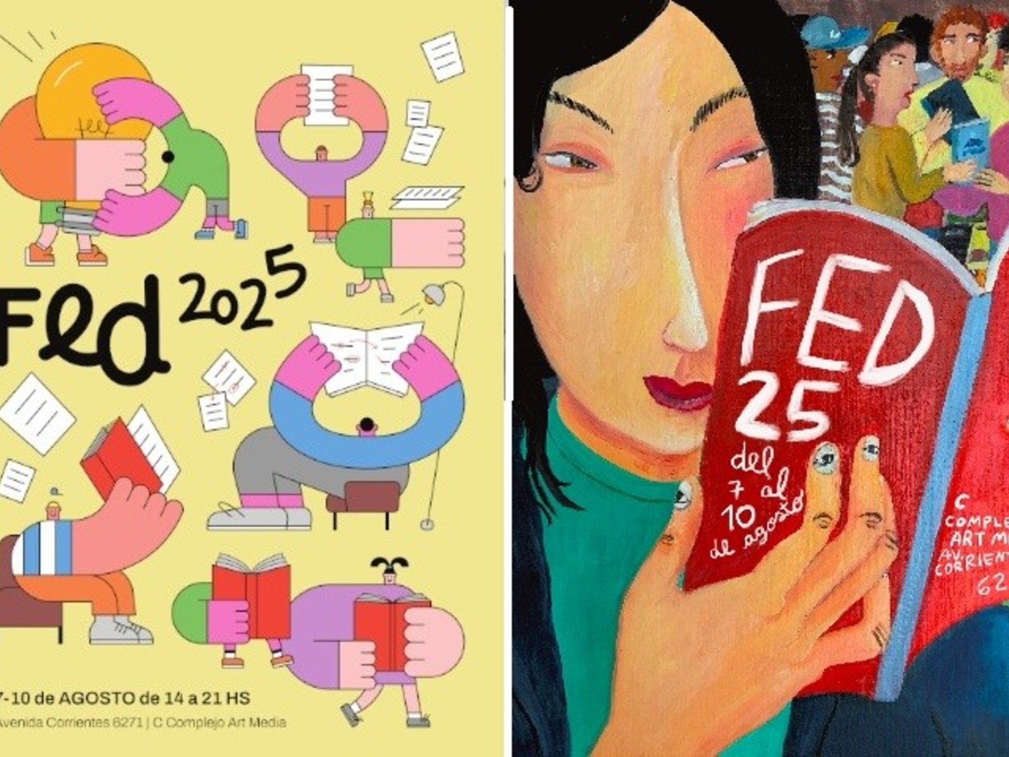 Se viene la Feria de Editores 2025 y este año no tendrá un afiche oficial ¡sino dos!