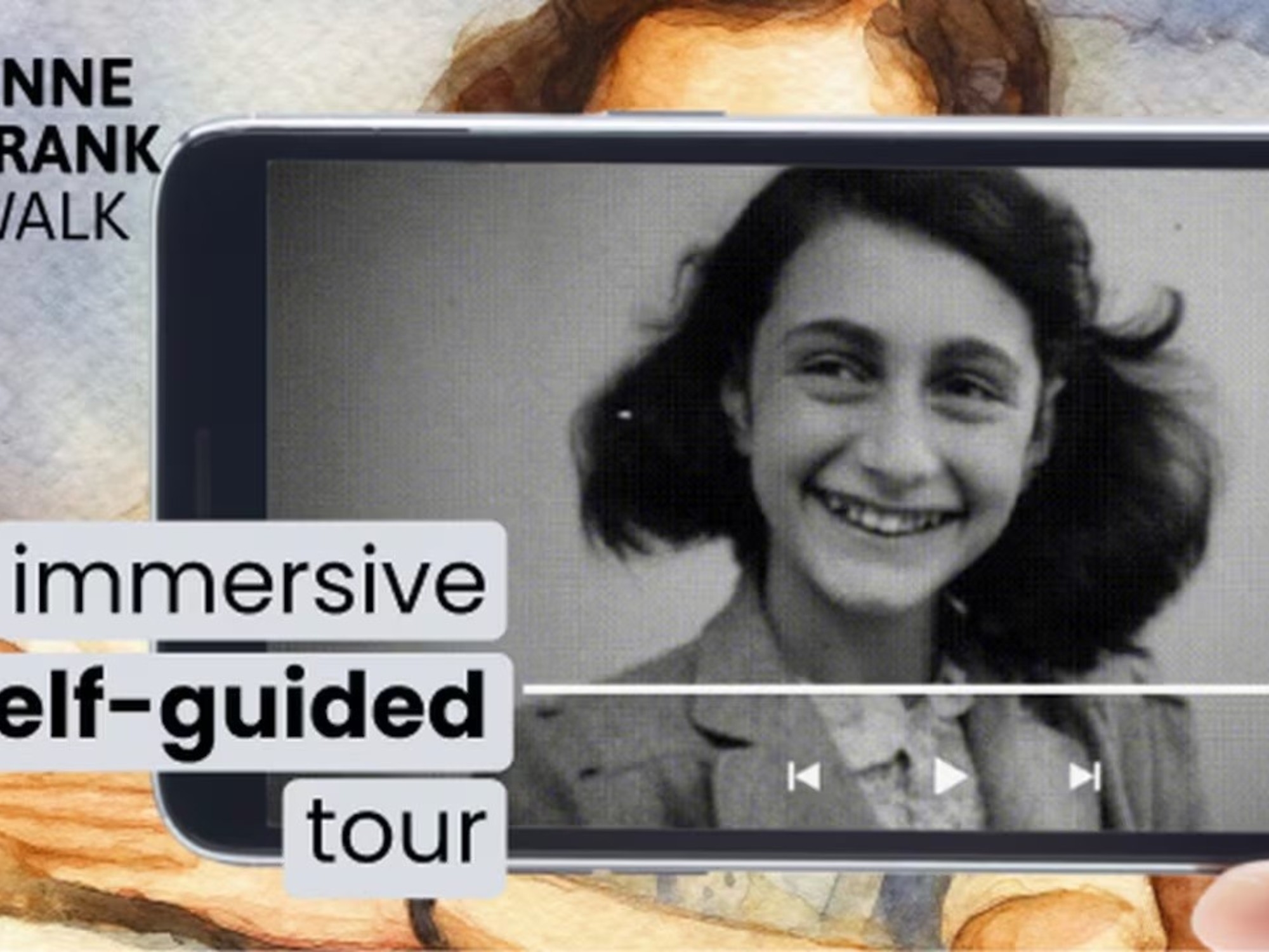 Eine immersive KI-Tour stellt Anne Franks Leben in Amsterdam nach.