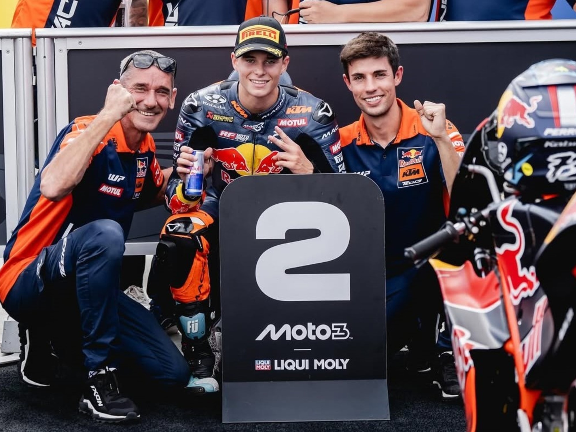 Valentín Perrone è arrivato a 18 millesimi di secondo dalla vittoria in Moto3, ma ha ottenuto il miglior risultato della sua carriera: "Non so come ho fatto a non cadere".