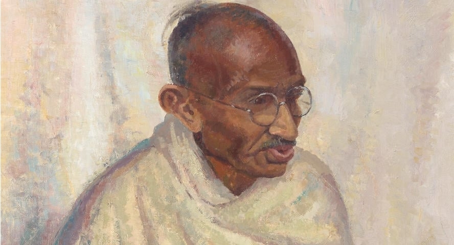 Gandhi'nin yağlı boya portresi 152 bin sterline satıldı